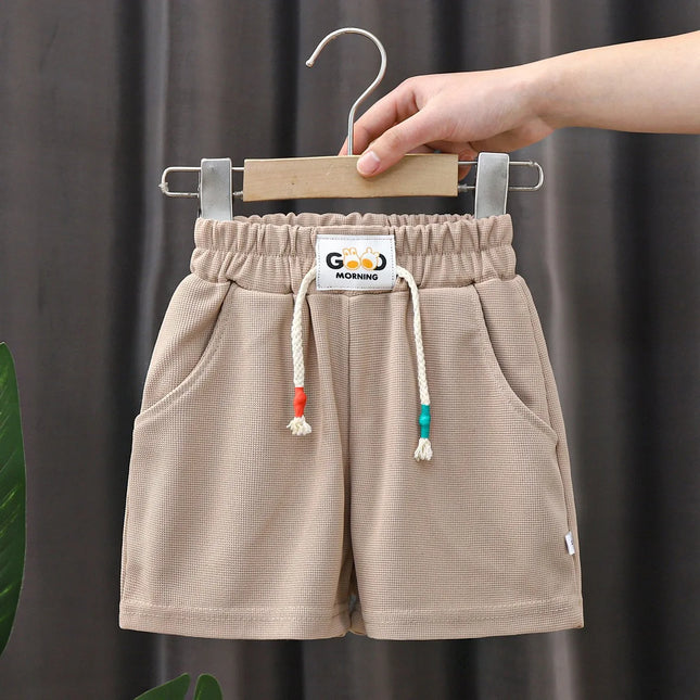 1pc Summer Kids Shorts Boys Girls Solid Color Short Baby Solid Color Casual Pants Children Short Pants Sport Clothing Outwear