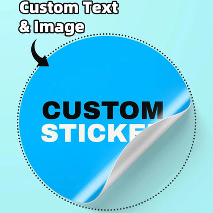 1/36/60/120/180/240/360PCS Custom Round Waterproof Custom Stickers, Personalizable with Logo/Image/Text, for Any Occasion