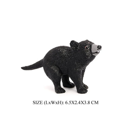 Realistic Forest Wild Animal Capybara Beaver Badger Wolverine Raccoon Meerkat Badger Model Figure Collector Toys for Kids