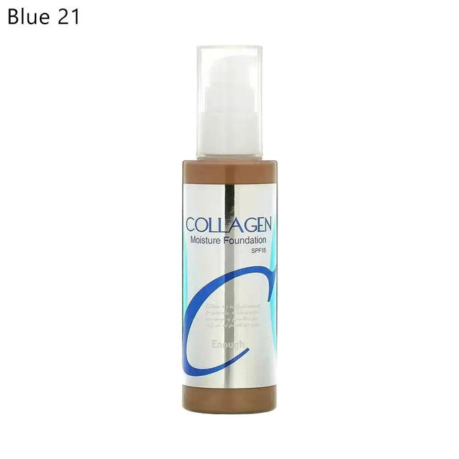 Korean ENOUGH Collagen Moisturize Foundation SPF15 3-in-1 Whitening Anti-wrinkle Moisturizing Concealer Professional Makeup Base