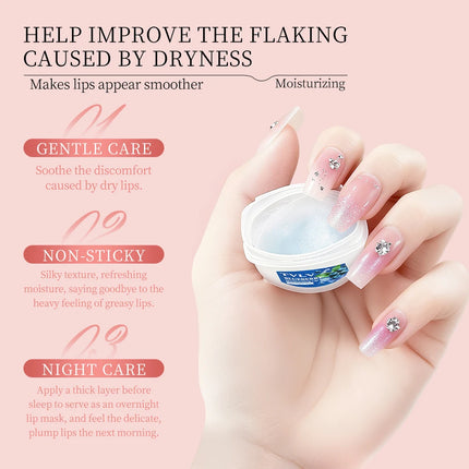 8 Fruit Lip Balm Set with Spoon Lip Care Autumn and Winter Moisturizing Lip Mask Set