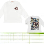 120 cm / Long t captain america white
