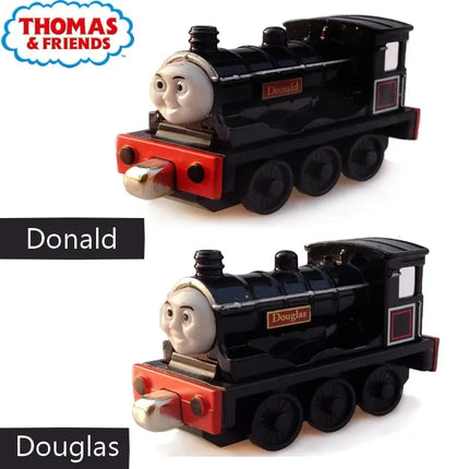 Genuine Thomas and Friends Caitlin Connor Double Track Master Train Model Metal Magnetic Railway Children Toy Car Gift