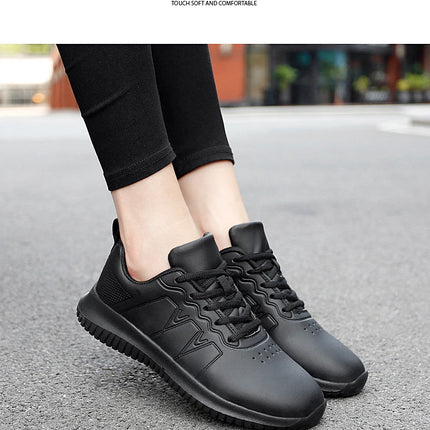 Chef shoes four season soft-sole anti-slip oil-proof waterproof portable kitchen work shoes fashion plus size casual men's shoes