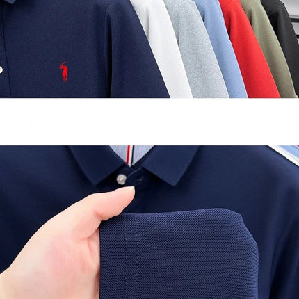 Luxury brand short sleeve polo shirt, exquisite pony embroidery, summer new breathable T-shirt, new fashion Paul men's wear