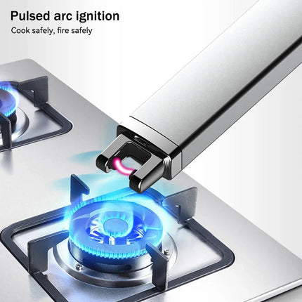 Electric Arc Ignition Windproof Pulse Flameless Plasma Ignition Candle Lighters USB Rechargeable Lighter Kitchen Outdoor BBQ