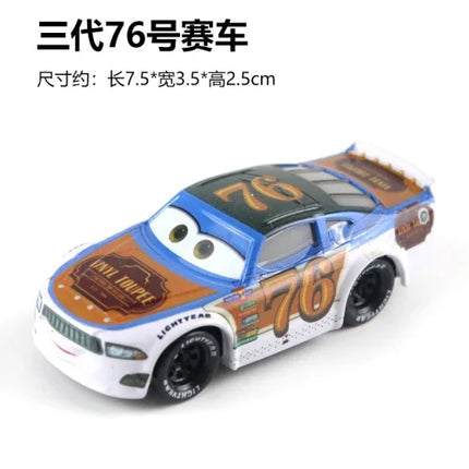 All Style Pixar Cars Metal Diecast Cars Model Lightning McQueen Alloy Car Number 4.19.28.36.51 101 Racing Series Toy