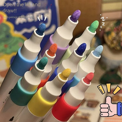 12-80 Colors Acrylic Paint Art Marker Pen DIY Hand Drawn Painting Drawing For Card Ceramic Stone Mug Glass Fabric Clothes Shoes