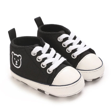 Baby Canvas Classic Sports Shoes Newborn Boys and Girls Printed Star First Walkers Shoes Infant Anti slip Baby Shoes