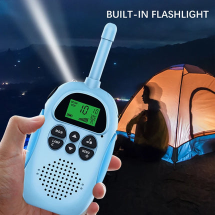 2 pcs LCD Screen Walkie Talkie Portable Kids Handheld Transceerver Long Range Toys 3 KM Range Two Way Receiver Electronic Toys