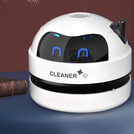 Mini Vacuum Cleaner Portable Desk Table Dust Vacuum USB Rechargeable with Detachable Nozzle Pet Hair Pencil Crumbs Cleaning Tool