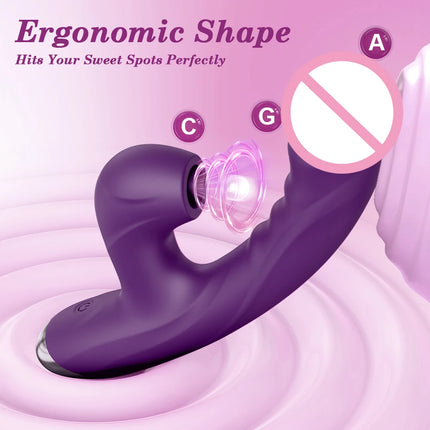 Powerful Sucking Clitoris Vibrator G Spot Clitoral Nipple Stimulator Realistic Dildo for Women Masturbation Adult Erotic Sex Toy