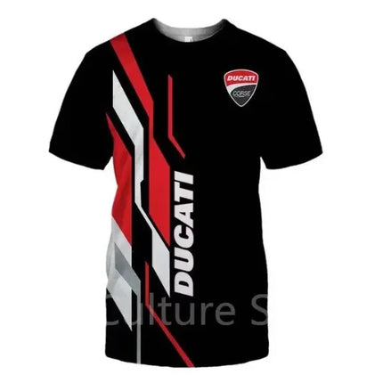 Styling Ducati Racing Race Men's T-shirt Printed Outdoor Sports Quick Drying Motorcycle Short Sleeved Casual Plus Size T-shirt