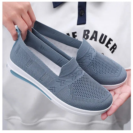Spring New Women's Sports Shoes, Fashionable, Breathable, Lightweight, Non-slip, Wear-resistant, Casual Sports Shoes, Flat Shoes