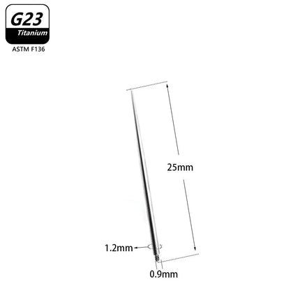 1/10PCS G23 Titanium Puncture Needle Guide Belly Lip Ear Eyebrow Tools Insertion Pin Taper Piercing Stretching Tool Accessory