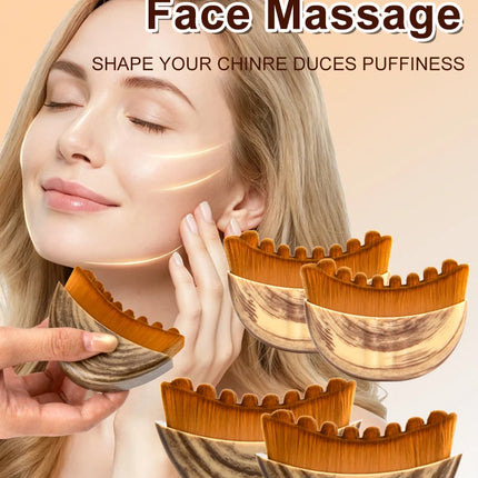 Lymphatic Contour Face Brush Lymphatic Drainage Reduce Puffiness Relief Fatigue Facial Massager Face Chin Skin Sculpting Tool