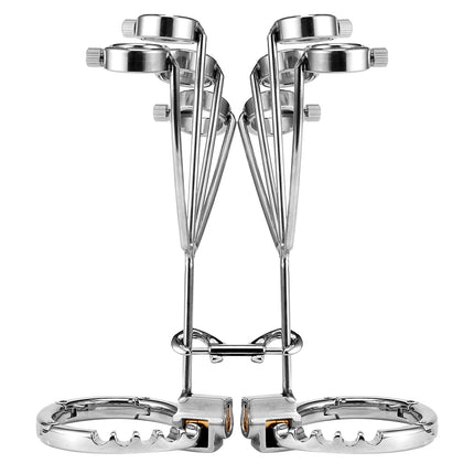 1set Ring handcuffs Stainless steel ring Wrist cuff Screw adjustment BDSM Bondage sex toy adult pleasure sex toys sexual wellnes