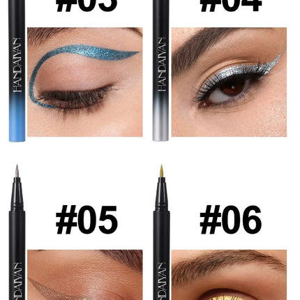 Pearlescent Eyeliner Stick Pen Glitter Eyes Shadow Waterproof Quick-dry Gold Eye Liner Shiny High-gloss Cosmetics Beauty Makeup