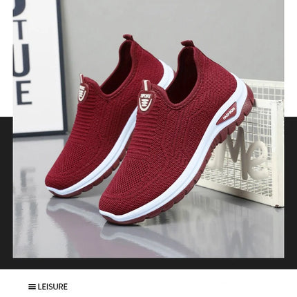 Men Casual Shoes Breathable Sneakers Mens Lightweight Walking Running Shoes Slip on Loafers for Couple Zapatillas Hombre Size 44