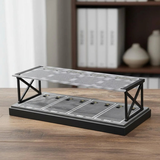 1:64 Parking Lot Display Easy to Assemble Double Layer Car Display Rack Miniature Car Garage Shelf Dust-Proof Lightweight