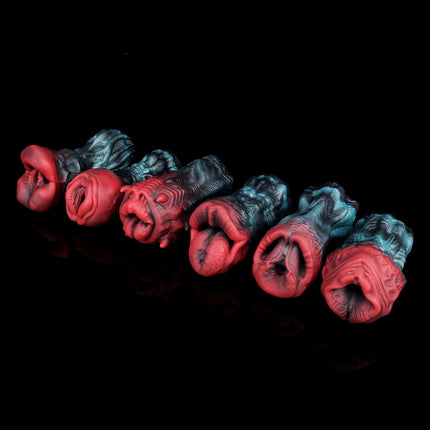 FAAK Soft & Elastic Silicone Pocket Pussy for Male Masturbator Textured Massage Channel Adult Sex Toys for Men Penis Training