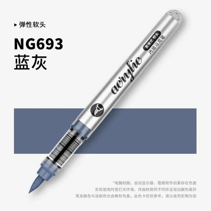 GRASP 120/1 Colors Acrylic Marker Pens Waterproof Pen Soft Brush Nib Student Art for Glass Stone Art School Supplies Stationery
