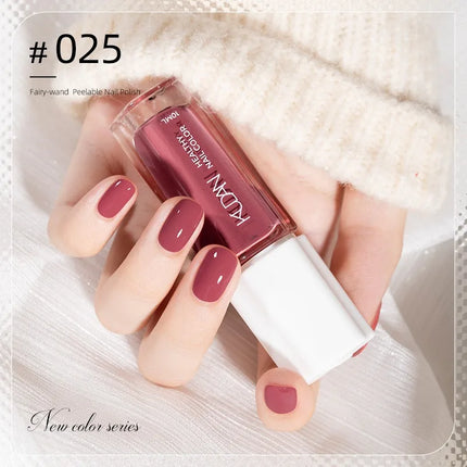 Colorful Water-Base Nail Polish 40 Colors Air Dry Peel Off Nail Art for Manicure DIY Long Lasting Nail Supplies Painting Varnish