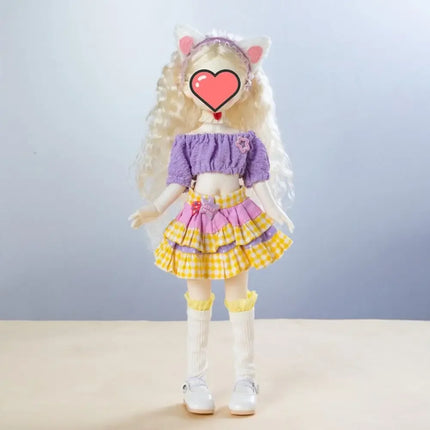 Fashion 30cm Doll in Costume Cloth Accessories Sweet 30cm Doll Dress Set Colorful Cute 30cm Doll Dress Clothes Girls Toy