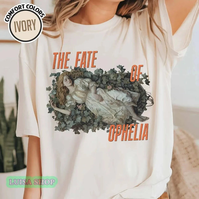 Retro "Ophelia's Fate" T-shirt "High School Musical" Album Pattern T-shirt My "High School Musical" Era TS Style Pattern T-shirt