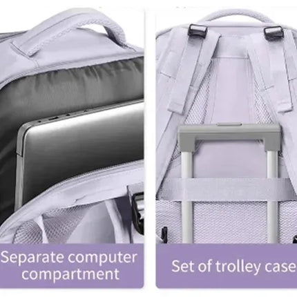 Buylor Travel Backpack for Women 40x25x17 Airplane Cabin Backpack Carry-On Luggage 14inch Laptop Backpack Casual Schoolbackpack