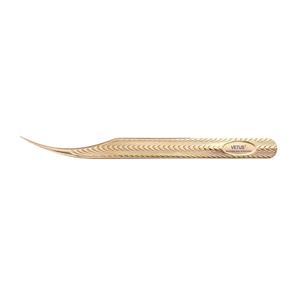VETUS Anti-slip Eyelash Extension Tweezers Stainless Steel Fiber Tip Lashes Precision Tweezer for Makeup Tools