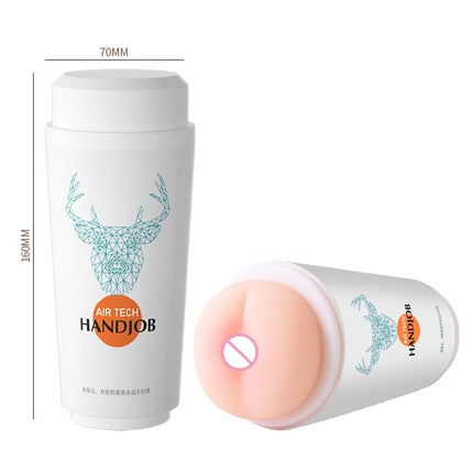 Discreet Milk Tea Cup Male Masturbator, Portable Reusable Pocket Pussy, Design for Privacy Travel-Friendly Adult Toy for Men 18+