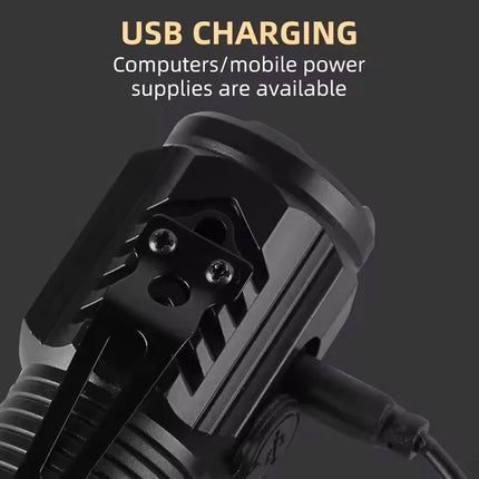 Ultra Powerful Flashlight 3Core LED Mini Tactical Flashlight USB Rechargeable High Power LED Torch With Magnet Hand Lamp Gift
