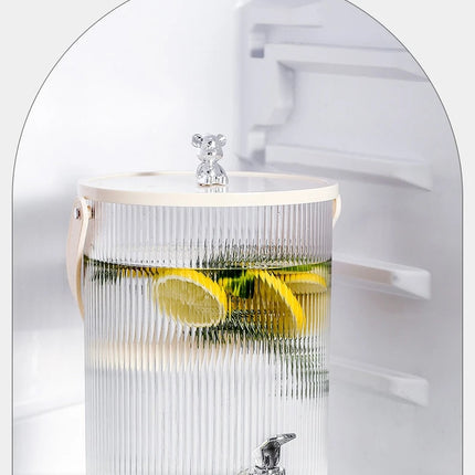 New luxury cold water bottle kettle with faucet Japanese large-capacity household fruit tea drinks cold water bucket picnic set