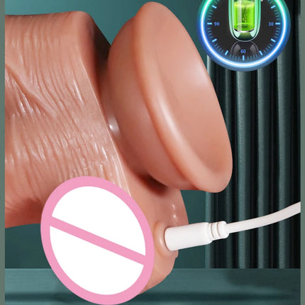 Realistic Dildo Telescopic Swing Heating Vibrator for Women Clitoris Vaginal G Spot Stimulation Massager Adult Pleasure Sex Toy