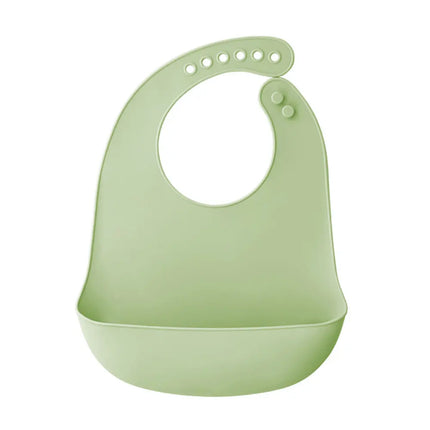 Silicone world Waterproof Silicone Bibs Baby Kids Stuff Kids Bib Aprons Girl Boy Adjustable Soft Silicone Bib Baby Feeding Stuff