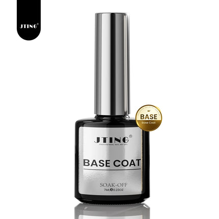 JTING 1/3/5pc 7ml Clear Base Top Coat Gel Polish Uv Semi Permanent Nail Polish  Long Lasting Glass Top Coat  Base Coat