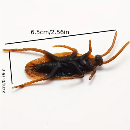 50/100pcs Artificial Cockroach Realistic Fake Roach Insects Novelty Trick Props Prank Toy Gags Practical Jokes Toys for Kids