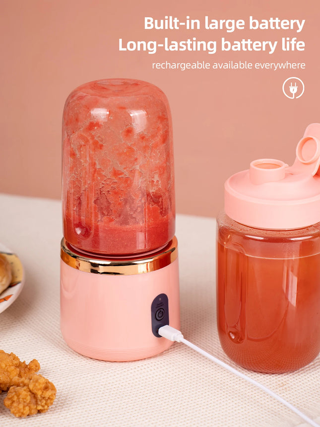 400ml Portable USB Electric Travel Juicer Cup For Smoothie Milkshake Home Gym Kitchen Mini Mixer Tool