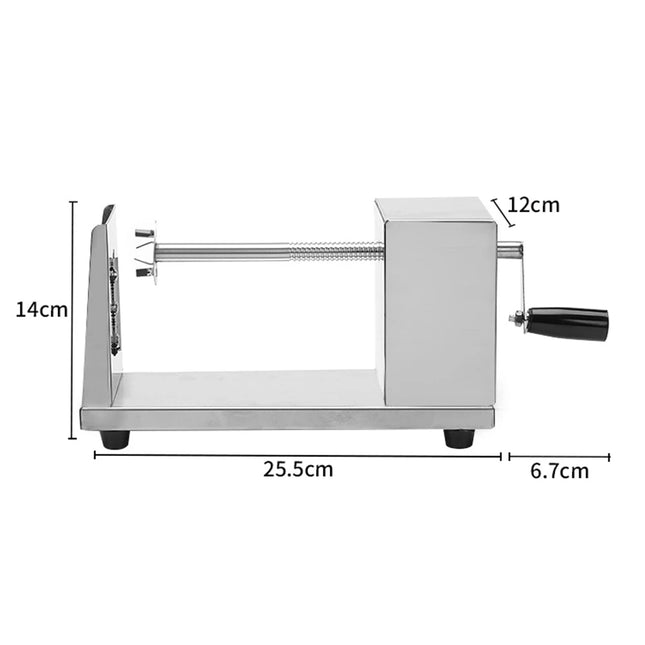 LMETJMA Manual Tornado Potato Spiral Cutter Twisted Potato Slicer Spiral Potato Cutter French Fry Potato Tornado Twister JT309