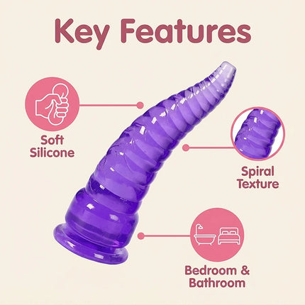 Threaded octopus tentacles, simulated anal plug, adult sex toy, men's and women's anal expanders, prostate massager, suction cup