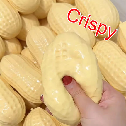 Crunchy Peanut Stress Ball Squeeze Ball Squishy Toy Buttery-Soft Feel Fidget Toy ASMR Sensory Anti Stress Toys for Kids Adults