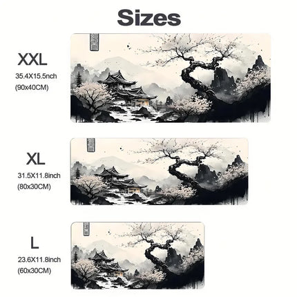 Mouse Pad sakura landscape desk accessories Mat Gamer Rug Xxl Keyboard Pad 1000X500x3MM Desk Mat Office Carpet Gaming Mouse Mats