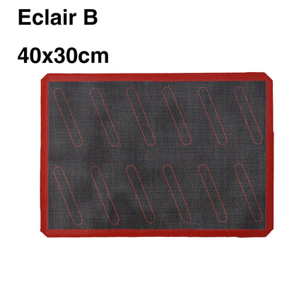 Silicone Baking Oven Mat for Eclair Perforated Non-stick Macaron Cookie Bread Pastry Mold Baking Accessories Baking Supplies