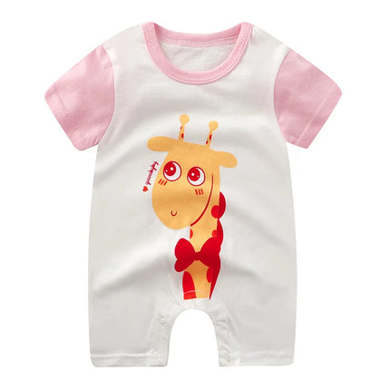 Summer Romper Baby Girls Clothes Cotton Short Sleeved Jumpsuit Newborn Baby Boy Clothes Bodysuit For Newborns