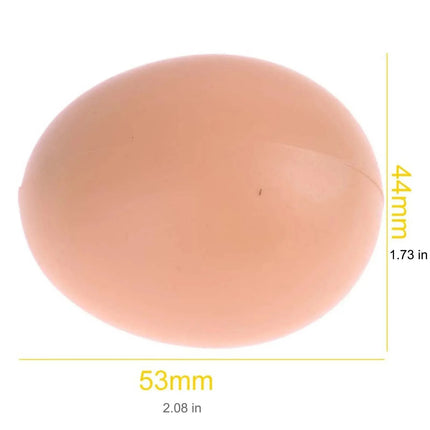 6pcs Cheap Fake Eggs Simulation Wooden Chicken Duck Geese Dummy Painted Egg Children Educational Toys Artificial Food Easter