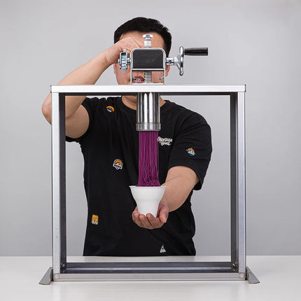 Double - Head 6 - Barrel Mont Blanc Ice Cream Machine Matcha Noodles Machine Mont Ice Cream Tool Noodle Press