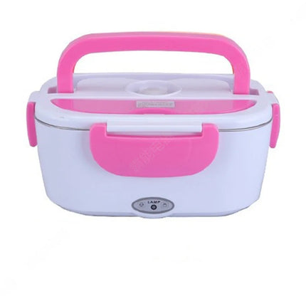 New Home 110V 220V Stainless Steel Electric Lunch Box Small Office Picnic Portable Lunch Box Insulation Lunch Box Food Container