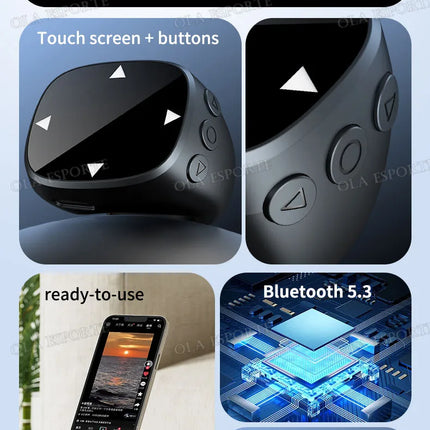Remote Control Suitable for IOS Bluetooth Page Turning Ring Camera Remote Control Function Compatible Smart Fingertip Rings 2025