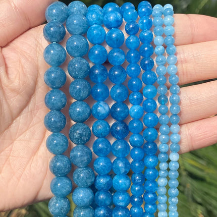 Natural Stone Beads Round Morganites Tourmalines Aquamarines Jades Quartzs Crystals Spacer For Jewelry Making DIY Bracelet